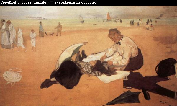 Edgar Degas At the Beach